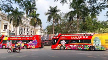 Ha Noi by Hop-On Hop-Off Bus Tour Sighseeing 