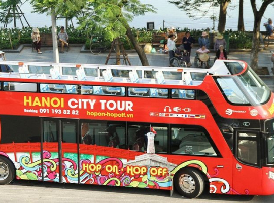 Ha Noi by Hop-On Hop-Off Bus Tour Sighseeing 